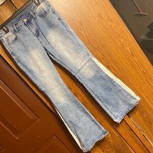 SHEIN Light Blue Flare Jeans